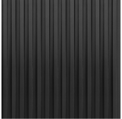   Стінова панель МДФ рейкова 12117-4 Чорний