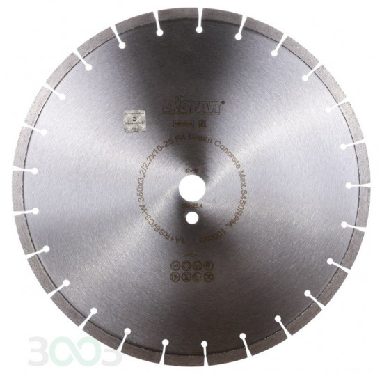   Диск алмазний Distar Green Concrete 1A1RSS/C3-W 350x3,2/2,2x10x25,4-25 F4 (12385042024)