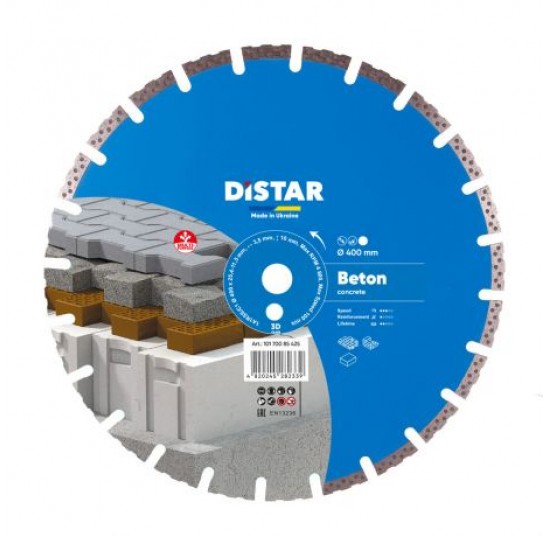   Диск алмазний сегментований Distar 1A1RSS/C1 HIT 400x25,4x3,5 мм (10170085425) 