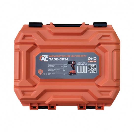 Шурупокрут акумуляторний 20В Tex.AC (TAOE-CD34L)