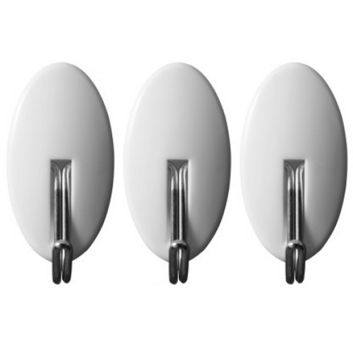 Набір гачків самоклеючих з овал.основою 3шт (74751)