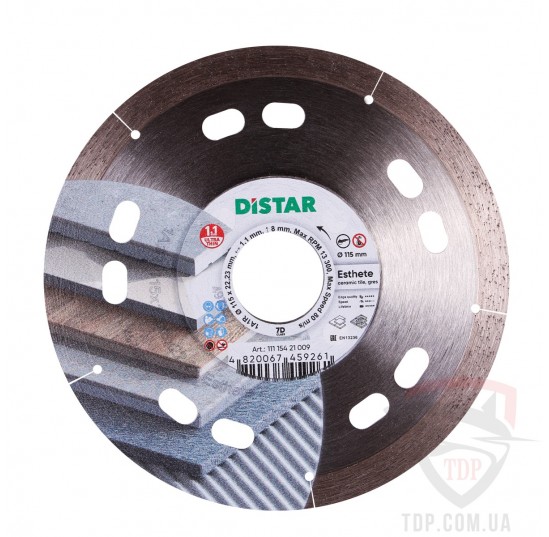 Диск алмазний відрізний  Distar Esthete 115x22.2 