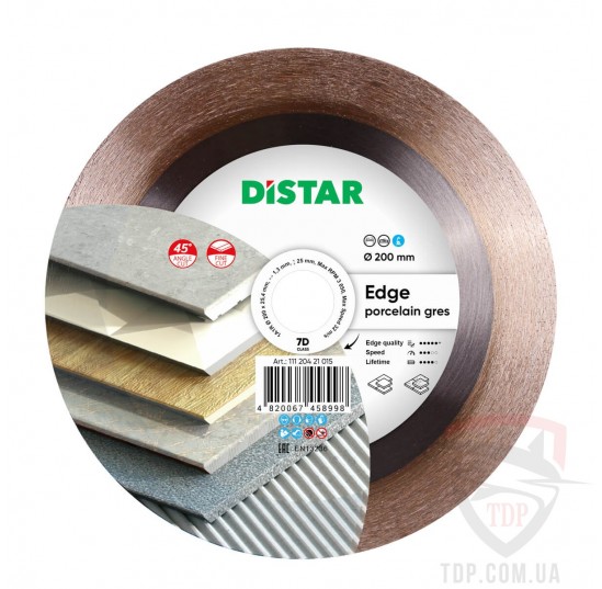 Алмазний диск Distar відрізний 200x1.4x25x25.4 Edge (11120421015)