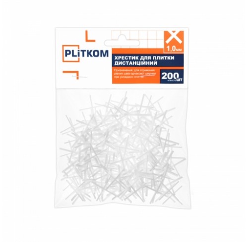 Хрестики 1,0 мм 200шт Plitkom (1110800)