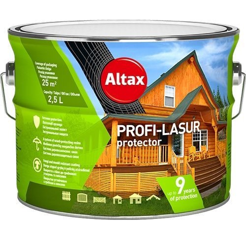 Лазур PROFI LASUR protector 2,5л білий