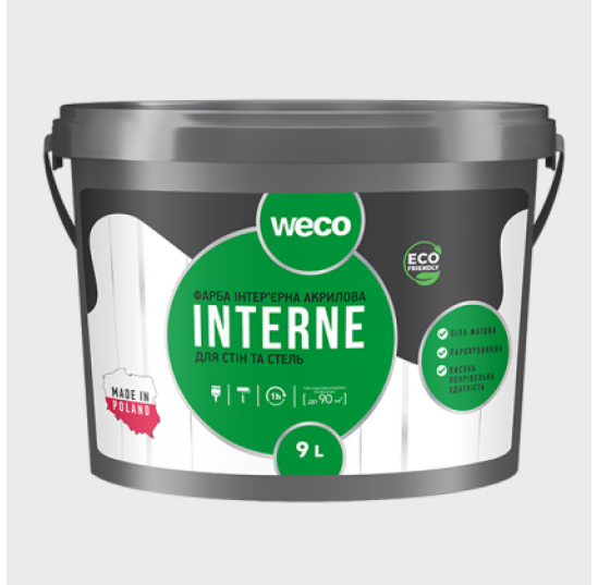 Фарба інтерєрна INTERNE WECO 4,5л