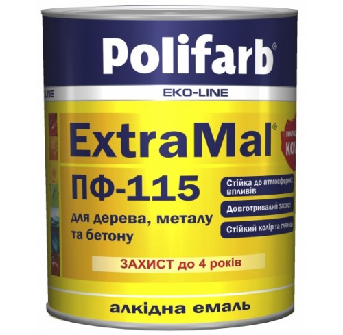 Емаль біла 0,9 кг ExtraMal  (Поліф)