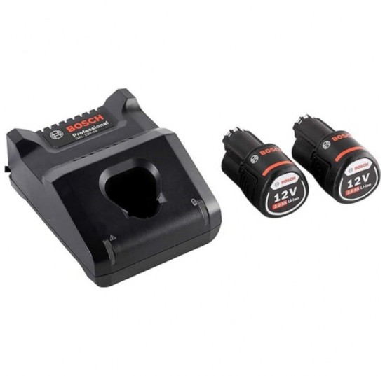 Набір 2х акумуляторів GBA 12V 2.0Аг + ЗП GAL 12V-40 Bosch 1600A019R8
