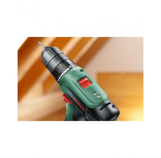 Шуруповерт акумуляторний EasyDrill 1200 ( 1.5Ah, 2шт, ЗП, валіза, набір) BOSCH зелений 06039D3007