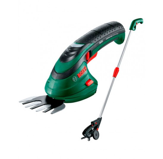 Кущоріз-ножиці акумуляторні ISIO 3 + штанга BOSCH зелений 0600833109