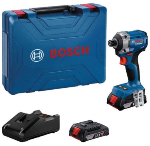 Шуруповерт акумуляторний ударний GDR 18V-215, 2x2,0Ah, GAL 18V-20 валіза BOSCH 06019N2022