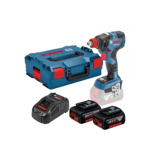 Гайковерт акумуляторний  GDX 18V-200 C, 2x5,0Ah,L  BOSCH 06019G4201