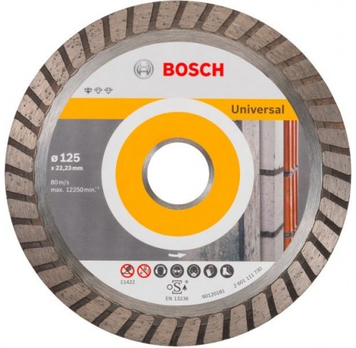 Круг алмазний відрізний 125*22,23мм Pf Universal TURBO Bosch 2608602394
