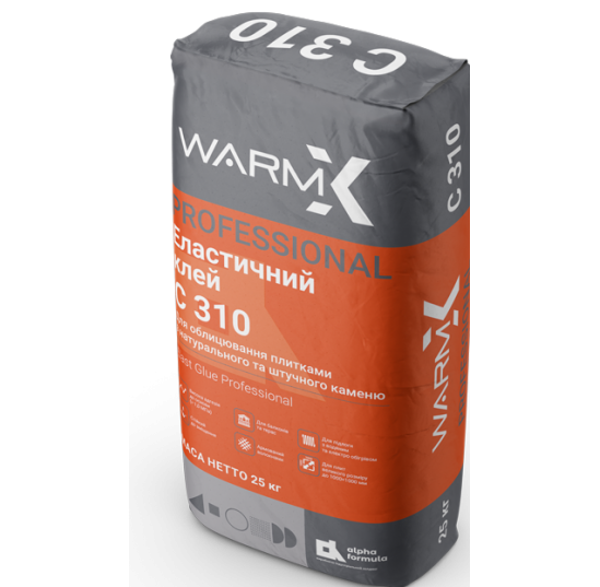 Вормікс X С 310 Elast Glue 25 кг(Еластичний Клей дляширокоформатноі плитки )