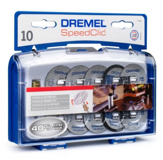 Набір відрізних кругів (10шт + тримач) DREMEL 2615S690JA