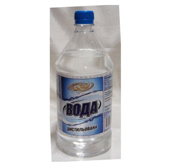 Вода дистильована БЛЕСК 0,8 кг / 15 шт
