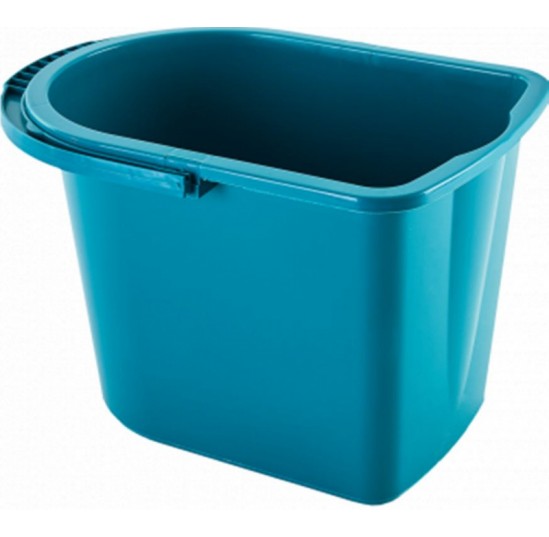 Відро прямокутне 14л бірюзове (122024)