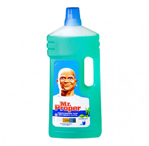 Рідина д/миття підлоги та стін 1.5л MR PROPER ранкова роса (81756733)