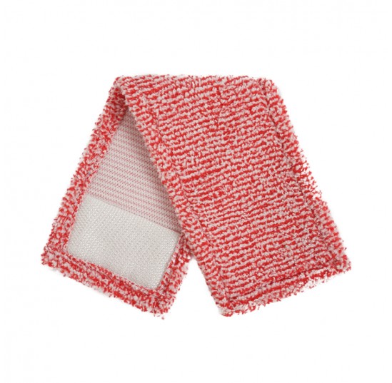 Насадка змінна для швабри з мікрофібри 42см червона