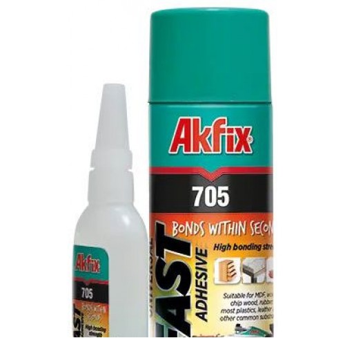 Клей двокомпонентний Akfix 100мл+25г 705