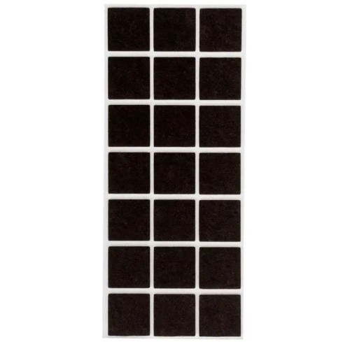 Підкладки повстяні 30*30мм квадратні (21шт) (19-04-005)