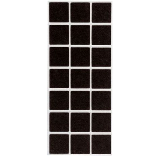 Підкладки повстяні 25*25мм квадратні (18шт) (19-04-004)