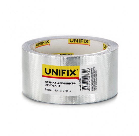 Стрічка алюмінієва армована 50мм*10м UNIFIX (5010)