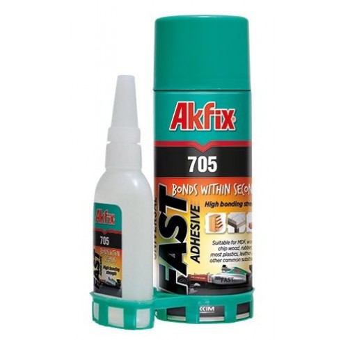 Клей двокомпонентний Akfix 500мл+125г 705 (066)