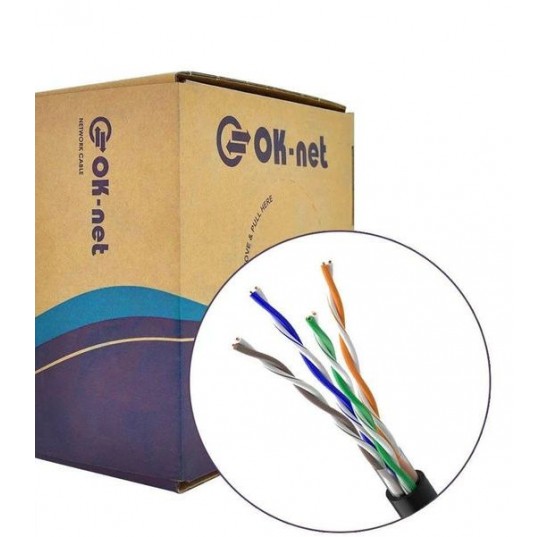 Кабель UTP cat5e Одескабель 4*2*0,51 КПП-ВП(350) ЧОРНИЙ