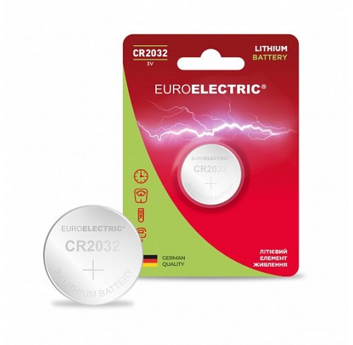 Батарейка літієва 3V CR2032  EUROELECTRIC