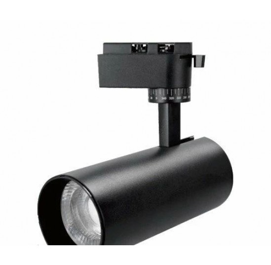 Світильник трековий COB LED 20W 1700Lm 160-265V чорний (018-031-1020-020)