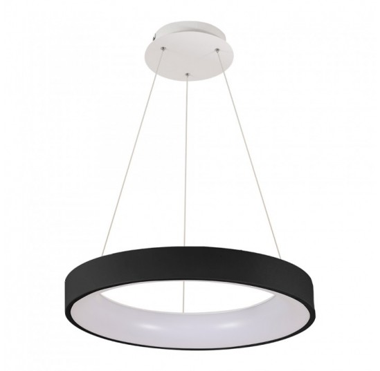 Світильник LED VELMAX V-PL-VERONA-R max 50W 3000k-6500K 3000Lm пульт ДК чорний (23-46-12-1)