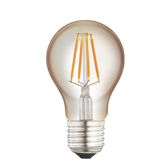 Лампа LED Velmax V-Filament-Amber-A60 4W E27 2200K 400Lm (21-40-15-1)