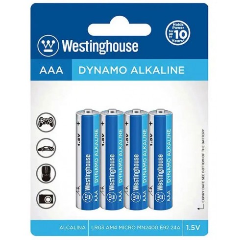 Батарейка лужна AAА/LR03 Westinghouse Dynamo Alkaline 2шт (LR03-BP2)