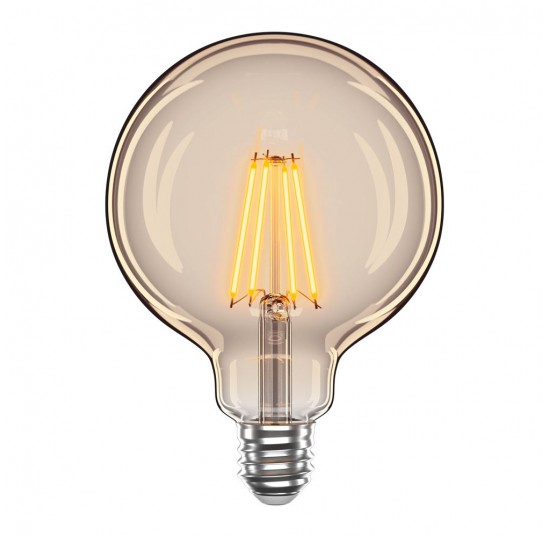 Лампа LED Velmax V-Filament-Amber-G125 4W E27 2200K 400Lm (21-47-17)