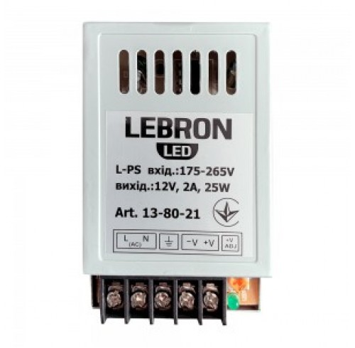 Блок живлення LEBRON L-PS 12V 2A 25W (13-80-21)