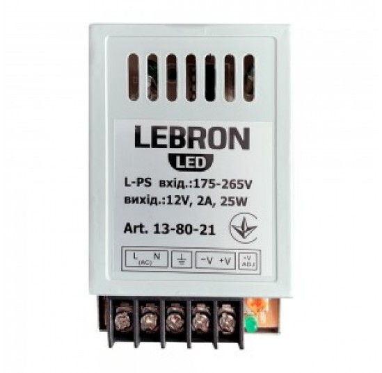 Блок живлення LEBRON L-PS SLIM 12V 4A 36W (13-80-22)