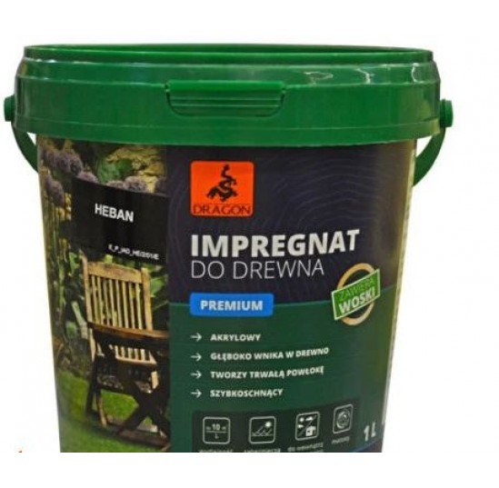 Імпрегнат для дерева Dragon Premium чорний 1л