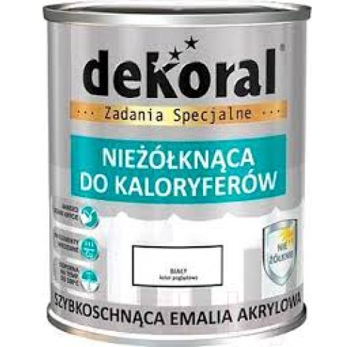 Емаль д/радіаторів Dekoral акрил біла 0,75л