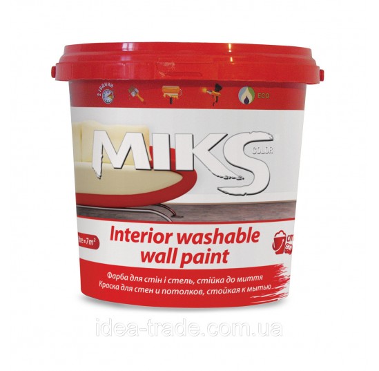 Фарба латексна біла МІКС 14кг
