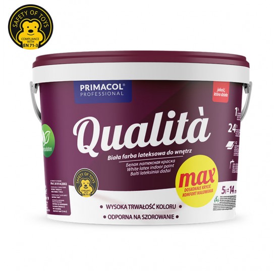 Фарба латексна Qualita Max PRIMACOL 9л
