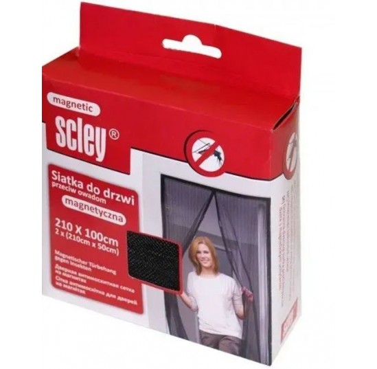 Сітка антимоскітна для дверей 210*120 чорна (0395-112112)