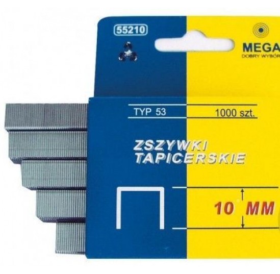 Скоба д/степлера тип 53/10мм (1000шт) MEGA (55210)