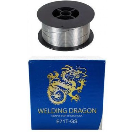 Дріт для зварювання 0,8 мм 1 кг E71T-GS WELDING DRAGON