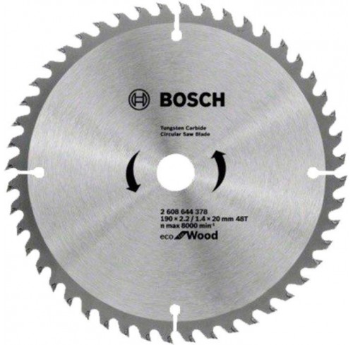 Пила дискова 190*20/16мм 48 Wood Eco Bosch 89040 (2608644378)