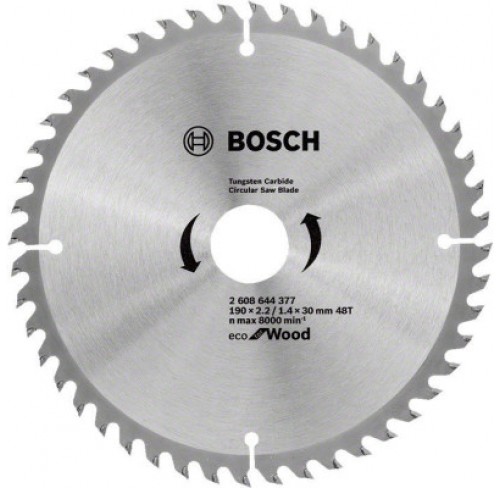 Пила дискова 190*30мм 48 Wood Eco Bosch (2608644377)