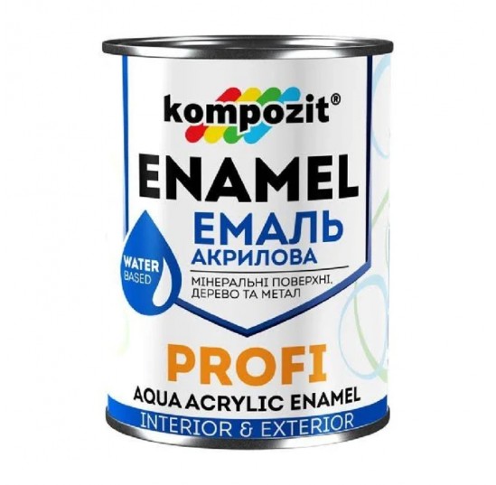 Емаль PROFI жовта глянсова акрилова 0,8л