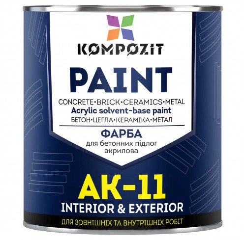 Фарба для бетон.підлог АК11 Композит 10кг біла