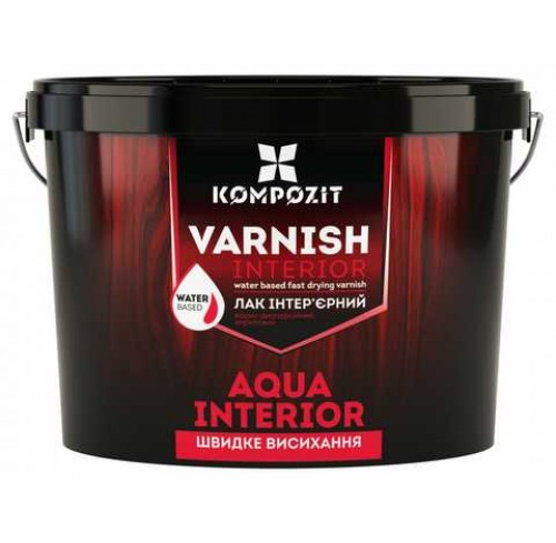 Лак інтерєрний Композит 0.75л.глянс.AQUA INTERIOR