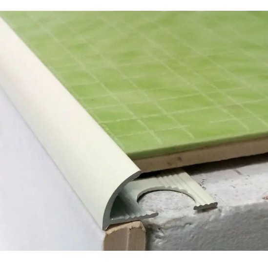 Профіль для плитки зовнішній НАП 10 2.7 м білий матовий